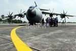 Airbus A400M Mendarat Perdana di Indonesia