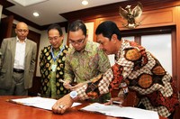Gas ini akan dimanfaatkan untuk pembangkit listrik tenaga gas milik bright PLN Batam dan PT UBE dengan daya mampu total 200 MW selama jangka waktu masing-masing Gas Sales Agreement (GSA). (Agus Trimukti/Humas PLN Kantor Pusat).