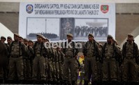 Satpol PP menggelar apel perayaan HUT ke-62.