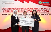 Penyerahan dana donasi pendidikan sebanyak Rp 100 juta dilakukan oleh Ibu Nany Susilowati selaku Dirut Mega Capital kepada Ibu Anita Chairul Tanjung selaku ketua Yayasan CT Foundation di Menara Bank Mega, Jakarta.
