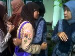 Siswa SMP Doa Bersama Jelang UN