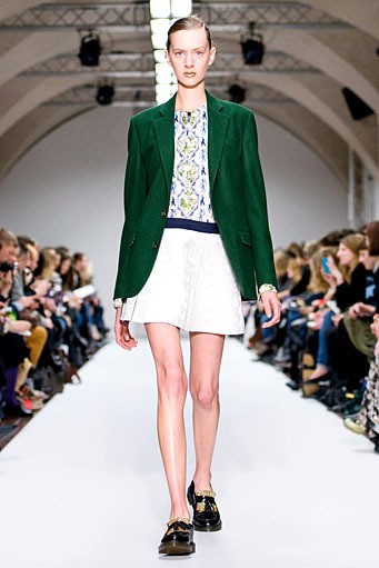 Kinder Aggugini, Fall/Winter 2012. London Fashion Week 2012. [Photo by Samir Hussein/Getty Images]