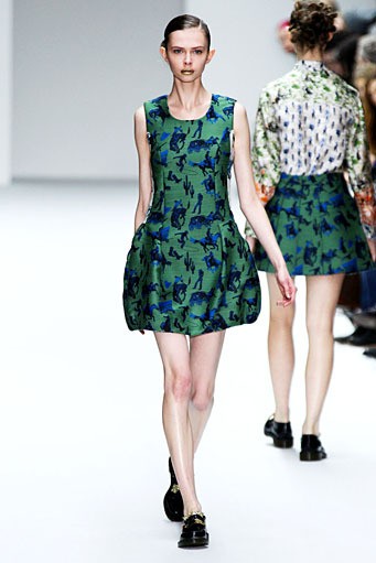 Kinder Aggugini, Fall/Winter 2012. London Fashion Week 2012. [Photo by Samir Hussein/Getty Images]