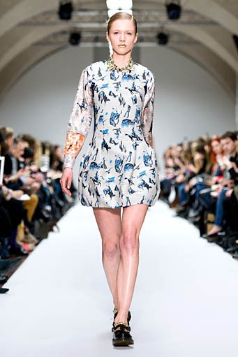 Kinder Aggugini, Fall/Winter 2012. London Fashion Week 2012. [Photo by Samir Hussein/Getty Images]