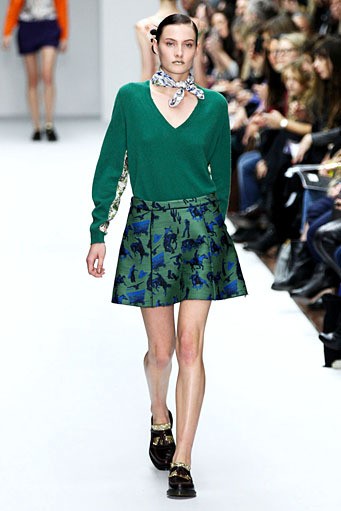 Kinder Aggugini, Fall/Winter 2012. London Fashion Week 2012. [Photo by Samir Hussein/Getty Images]