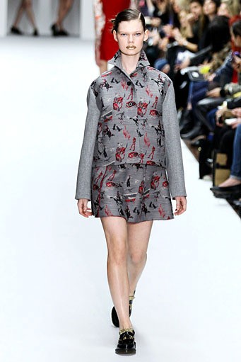 Kinder Aggugini, Fall/Winter 2012. London Fashion Week 2012. [Photo by Samir Hussein/Getty Images]