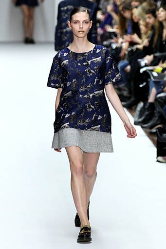 Kinder Aggugini, Fall/Winter 2012. London Fashion Week 2012. [Photo by Samir Hussein/Getty Images]