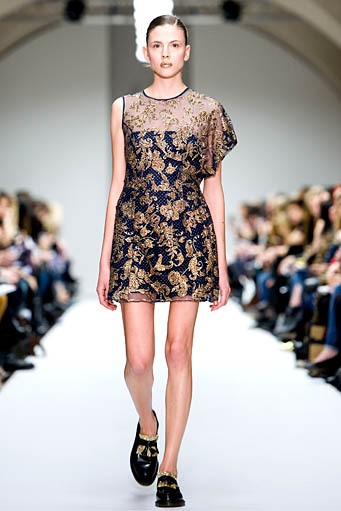 Kinder Aggugini, Fall/Winter 2012. London Fashion Week 2012. [Photo by Samir Hussein/Getty Images]