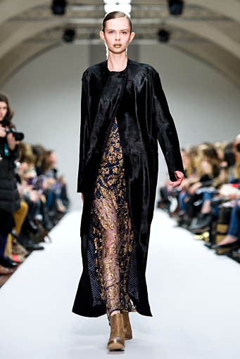 Kinder Aggugini, Fall/Winter 2012. London Fashion Week 2012. [Photo by Samir Hussein/Getty Images]