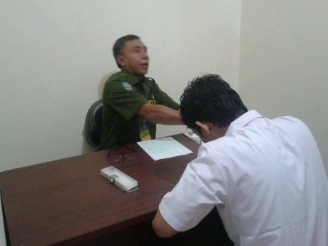 Anggota Geng Motor Ikuti UN di Mapolrestabes Makassar