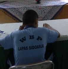 Siswa SMPN Jalani UN di Lapas Sidoarjo