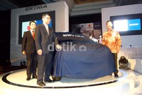 Suzuki Ertiga diluncurkan di Hotel Gran Melia, Jalan HR Rasuna Said, Jakarta, Minggu (22/4/2012).