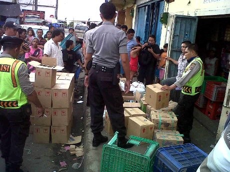 Polresta Manado Sita Ribuan Botol Miras Ilegal