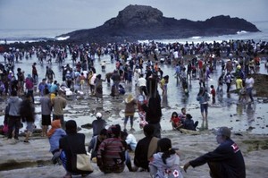 Budaya Menangkap Nyale Pada Pantai Kuta Lombok