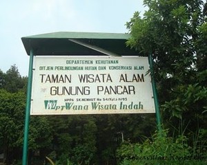 Berendam di air panas Gunung Pancar