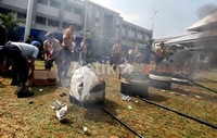 Barang sitaan dari lapas di seluruh DKI Jakarta tersebut dimusnahkan dengan cara dibakar.