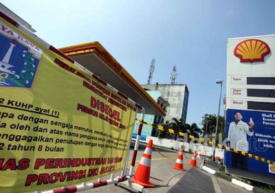 Izin Tidak Diperpanjang, SPBU Shell Ditutup Paksa