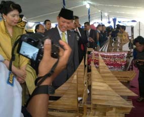 Kapal Hasil Karya Napi Lapas Porong Diluncurkan Menkum HAM