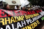 May Day, Kedubes Malaysia Tidak Luput dari Demo