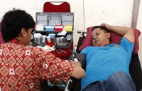 Kegiatan tersebut diramaikan dengan aksi donor darah. (dok ASCO)