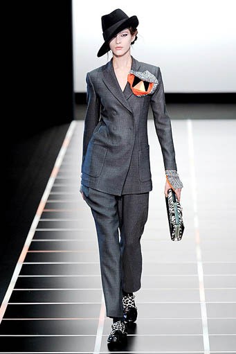 Giorgio Armani, Fall/Winter 2012. Milan Fashion Week 2012. [dok. Giorgio Armani]