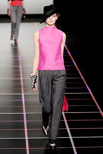 Giorgio Armani, Fall/Winter 2012. Milan Fashion Week 2012. [dok. Giorgio Armani]