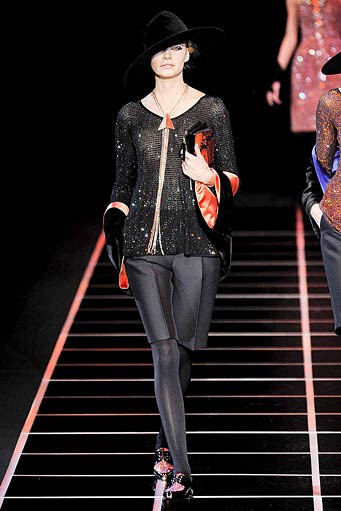 Giorgio Armani, Fall/Winter 2012. Milan Fashion Week 2012. [dok. Giorgio Armani]