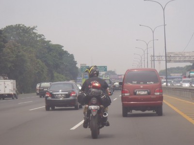 Duh! Honda Tiger Masuk Tol