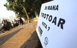 Diusir dari Trotoar, Pemotor Marah-marah