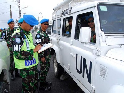 TNI Gelar Check Point Kendaraan UNIFIL
