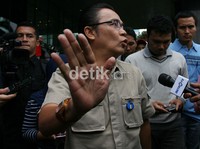 Jeffrey menjadi saksi untuk Angelina Sondakh. Ramses/detikcom.