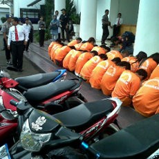 Polrestabes Bandung Pamerkan 31 Tersangka Kasus C3