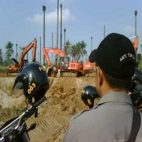 Razia Galian Ilegal, Satpol PP Palembang Amankan 2 Ekskavator