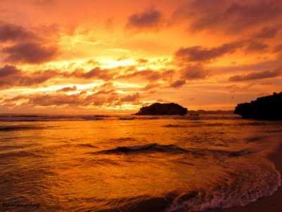 21+ Gambar Pemandangan Pantai Sunset