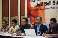 Diskusi tersebut mengambil tema Potensi Politik Uang dan Jual Beli Suara pada Pemilihan Gubernur dan Wakil Gubernur DKI Jakarta. Anwar/detikcom.