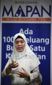 Program pelatihan kewirausahaan ini tujuannya untuk mencari enterpreneur muda yang mau dan gigih mengubah nasibnya serta menciptakan lapangan kerja baru.