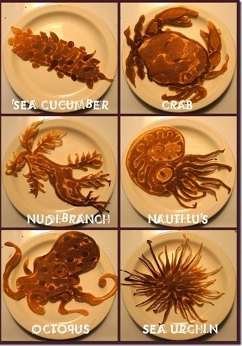 Yummy!Pancake Cantik Bentuk Kepiting dan Belalang!