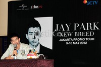 Park mengaku sangat senang bisa datang ke Indonesia dan bertemu para fansnya. Herianto Batubara/detikHot.