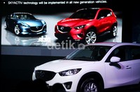 Mazda CX-5 mulai tersedia di showroom Mazda pada Juni 2012 dengan warna pilihan blue sky mica, zeal red mica, crystal white pearl mica, alumunium metalic, metropolitan grey mica dan black mica.