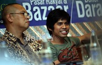 Rachman Moenggah selaku pengurus dari Yayasan Surau Baitul Amin memaparkan acara dan kegiatan yang akan dihelat seharian penuh itu pada 19 Mei mendatang