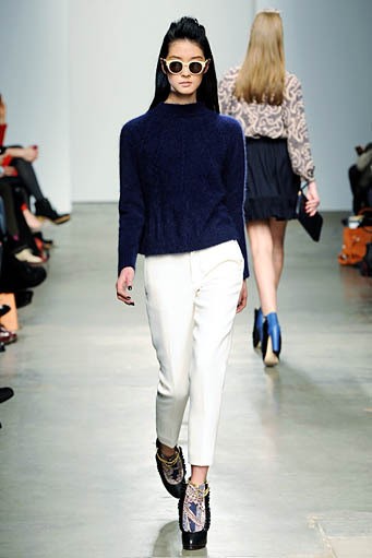 Karen Walker, Fall/WInter 2012. New York Fashion Week 2012. [Photo by Slaven Vlasic/Getty Images]