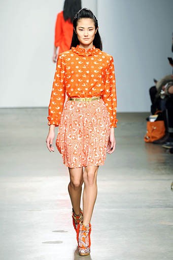 Karen Walker, Fall/WInter 2012. New York Fashion Week 2012. [Photo by Slaven Vlasic/Getty Images]
