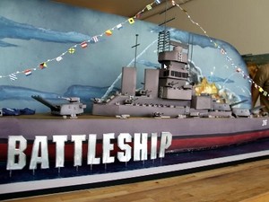 Kapal dari Film Battleship Disulap jadi Cake
