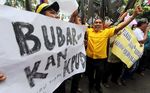 Tuntut Pemilu Jujur, Pendemo Sambangi KPUD