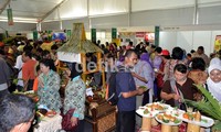 Stand Pameran Pangan Nusa menjadi favorit pengunjung karena di sana para pengunjung bisa menikmati berbagai macam makanan dari banyak daerah. Angling Adhitya Purbaya/detikNews.
