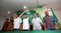 Diskusi peringatan Hari Kebangkitan Nasional dihadiri sejumlah tokoh, di antaranya Romahurmuziy, Maruarar Sirait, Muslim Abdurrahman dan Nusron Wahid.