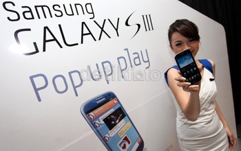 Samsung Galaxy S III diluncurkan di Ballroom Pacific Place Jakarta, Selasa (22/5/2012).