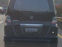 Mobil Honda Freed hitam dengan nomor polisi B 16 PIG yang melintas di jalan tol menuju Jakarta dari Bandung.(Foto Albert Halim)