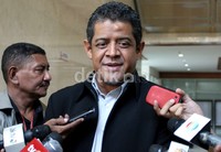 Pakar IT, Abimanyu memberikan keterangan pers seusai menjadi saksi ahli sidang Badan Kehormatan DPR di Kompleks Parlemen, Senayan, Jakarta. Ramses/detikcom.