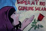 Tembok Kota Ikut Menangisi Tragedi Sukhoi